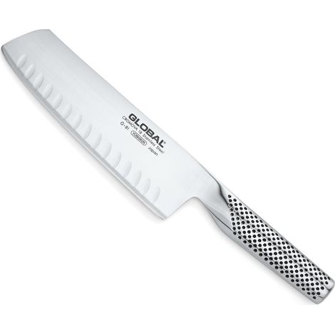 Global G-81 Coltello verdura nakiri alveolato acciaio cm 18