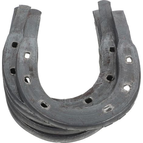 Fer à Cheval Remplaçable 5 Pièces en Fer pour Sabots Ânes et Pieds Équins, Accessoire D’écurie, Résistant à L’usure, Installation Simple (1/5)