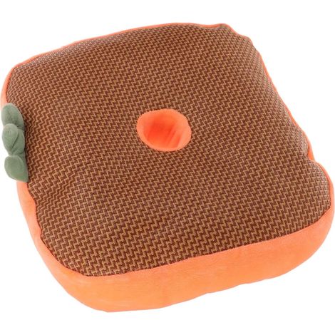 Coussins de siège Chaise Carotte antidérapant en Peluche Orange (1/5)