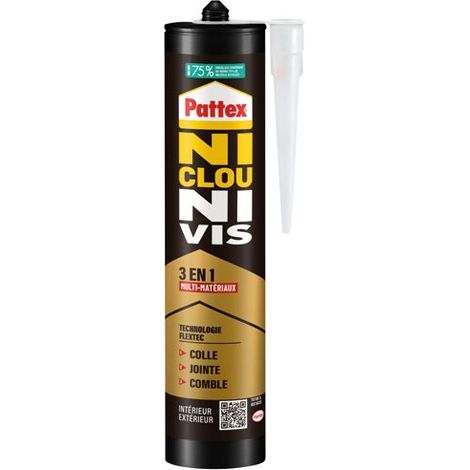 Pattex Colle Fixation 3 En 1 Adhésif Fixation Multi-matériaux - Henkel  Gp