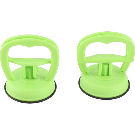 Starkes 2-teiliges Saugnapf-Hebewerkzeug zum Entfernen von Fliesen, Autohüllen und Mobiltelefonen – ergonomisches Einhand-Design, aus robustem Kunststoff und Gummi – 5,6 cm (1/5)