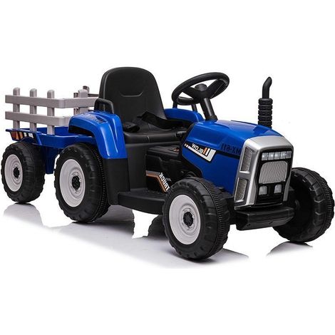 Akku-Traktor mit Anhänger XMX611 Blau