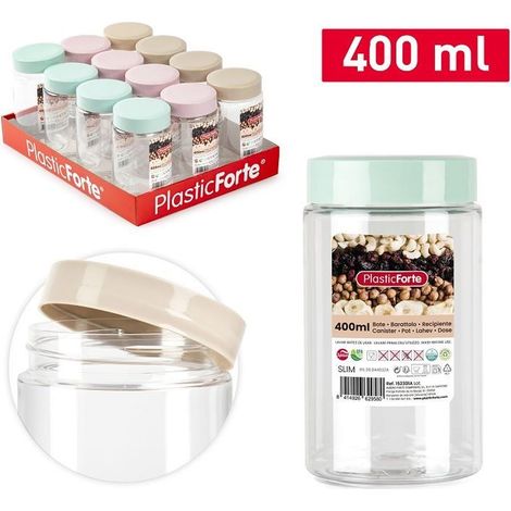 1 Pezzo Barattolo Multiuso in Plastica Montecarlo 400 ml 3 Colori (1/3)