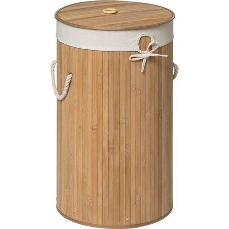 Premier Housewares Kankyo Natural Round Laundry Hamper