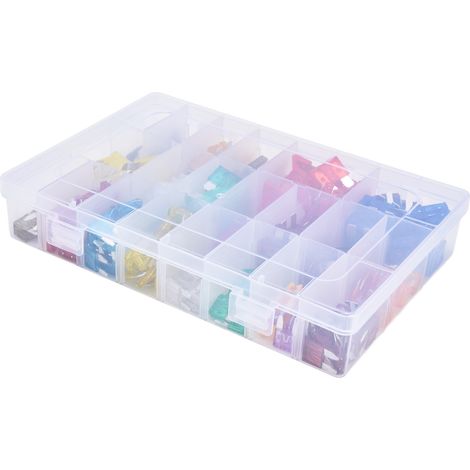 Packung mit 300 Flachsicherungen für Autos, 2A–40A, klein und mittel, flink, Sicherungssortiment (1/5)