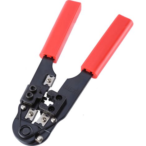 Modulares Werkzeugset für RJ45 8P8C Netzwerkkabel, Crimpen und Schneiden (1/5)