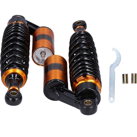 Amortisseur universel or pour moto - Ressort de suspension avec protection d'amortissement, pièce de modification moto. (1/5)