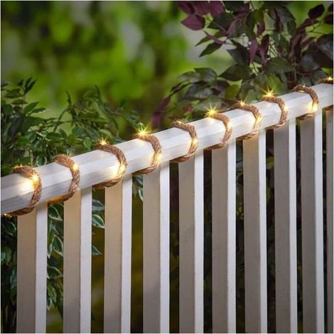 Solar-Lichterkette aus Hanfseil, 5/100 LEDs mit 8 Modi (1/5)