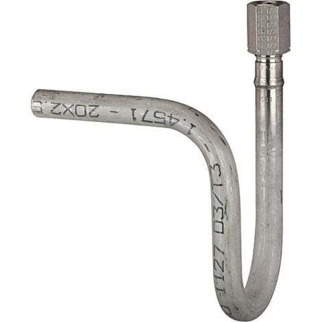 Riegler Wassersackrohr in U-Form, Schweißanschluss, G 1/2, Stahl (1/2)