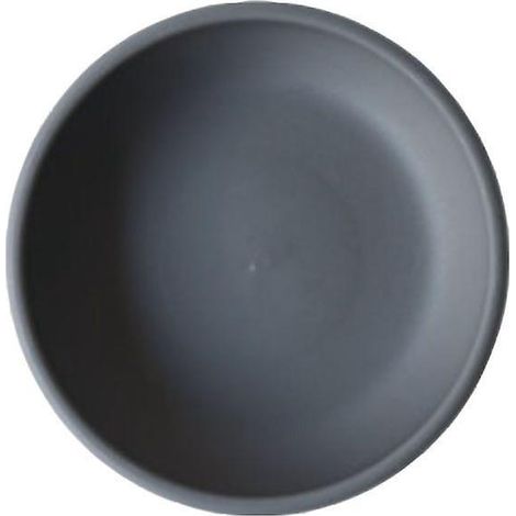 Pflanztopf-Untersetzer aus Kunststoff, Pflanzgefäß mit Abtropffläche, für drinnen und draußen, Garten, Grau, Größe X (1/4)