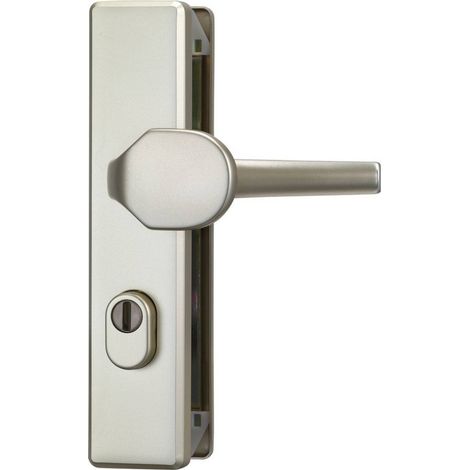 [GEBRAUCHT] B-Ware Abus Schutzbeschlag KLZS714 Wechselgarnitur Neusilber 72mm 8mm 37-47mm Türschutz (1/2)