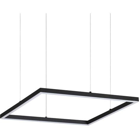 Sospensione Moderna Oracle Alluminio-Materie Plastiche Nero Led 33W 3000K (1/3)
