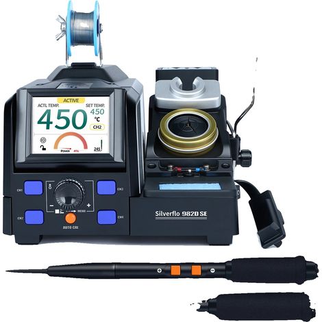Estación de soldadura, temperatura regulable, pantalla LCD, 982D SE Set3 Francia, 220V UE-d (1/2)
