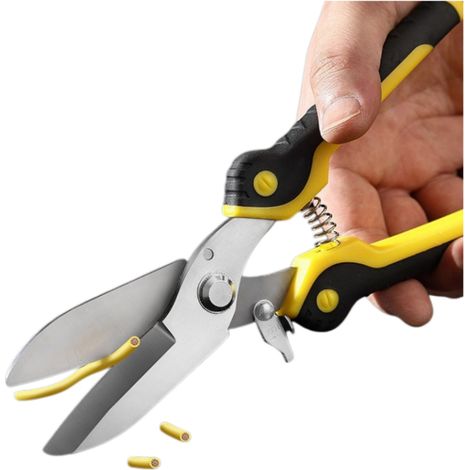 Cisaille à MéTaux Robuste Coupe-MéTaux En Acier Inoxydable Lame Droite Pour TôLerie Et Toiture Usage Professionnel Outil De Coupe Polyvalent (1/5)