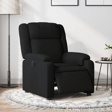 Fauteuil inclinable électrique-Chaise de relaxation-Fauteuil Relax Noir Tissu 894373 (1/5)