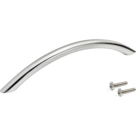 Lot de 25 poignées pour meubles Port L190mm entraxe 160mm Acier Nickel satiné EMUCA 9164651 (1/7)