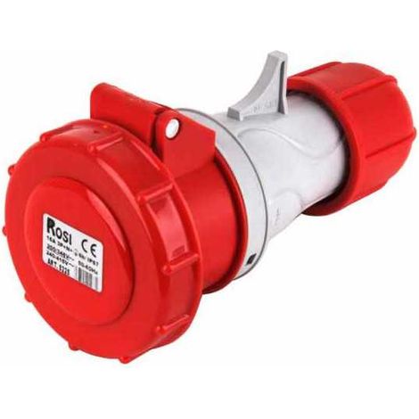 Enchufe CEE 3Ptn IP67 Rosa