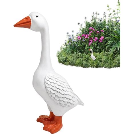Figur Harz Naturgetreue Große Witterungsbeständige Gänse
