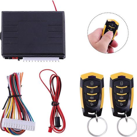 Universal-Diebstahlsicherung für Autos, versteckter Alarm aus Kunststoff, 8,5 x 6,5 cm, Fernbedienung, 1 Set (1/5)