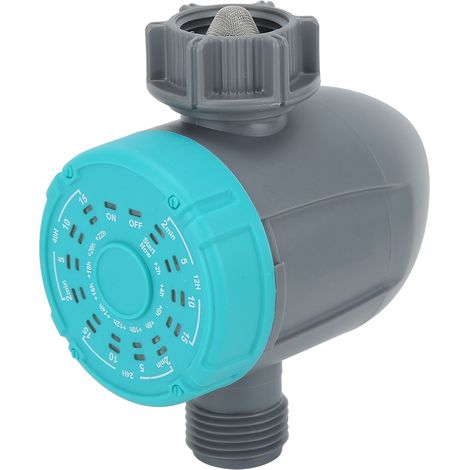 Programmeur d'arrosage automatique G3/4, écran LED, durée 2-15 min, fréquence 12-48h, résistant IP54, pour jardin (1/5)