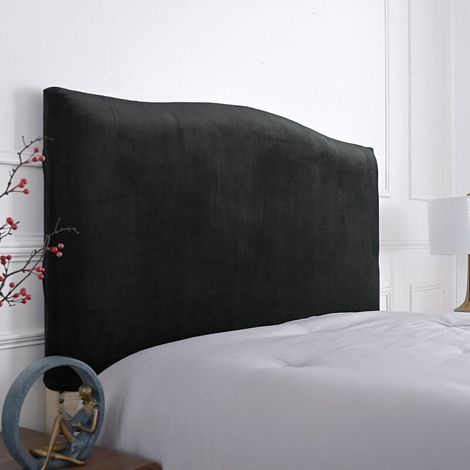 Housse de tête de lit élastique pour tête de lit -150 cm-pour tête de lit 140-170 cm( bleu marine) (1/4)