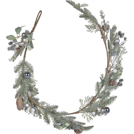 Guirlande de Noël Matériaux Synthétiques 150 cm Verte Décoration Murale Huelva