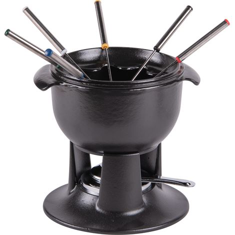 Chasseur - Service à fondue tulipe noir 21 cm