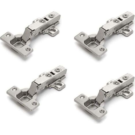Lot de 4 Charms pour Porte de Placard Meuble, Angle Plié, Fermeture Lente, Installation Facile - (1/4)