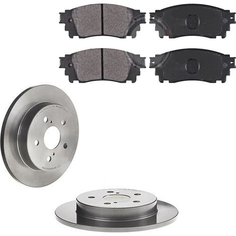 KIT FRENI POSTERIORI compatibile con LEXUS NX (Z1) - DISCHI + PASTIGLIE OEM: P83166 / 18621 /SOSTITUZIONE DIRETTA/BASSA POLVERE/SILENZIOSO (1/5)