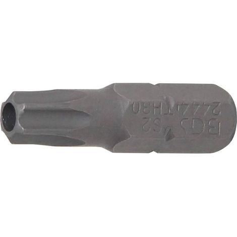 Embout Torx T30 25 mm - 6,3 mm (1/4) Profil T avec Perçage - Précision et Durabilité, Acier - D-Work (1/4)