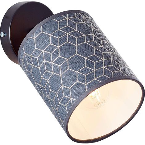 Applique murale Galance noir lumières d'intérieur, spots, mur 1x A60, E27, 40W, convient aux lampes normales (non incluses) (1/5)