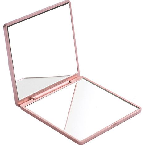 Miroir De Maquillage Compact - Carré - 10 Cm - Pour Sac À Main Et Voyage - 1 Pièce (1/5)
