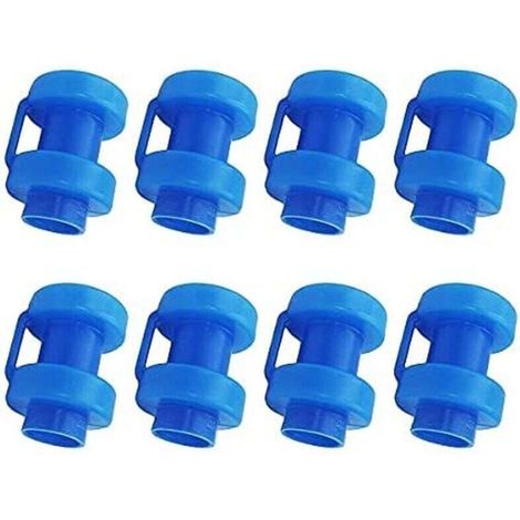 royaluxe -Embouts de Trampoline 8 Pièces Embouts de Tige de Filet, Pièces de Rechange de Trampoline de Diamètre 25 mm Pour Tiges De Filet de Trampoline (bleu) (1/5)