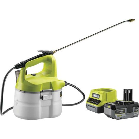 RYOBI 18V OnePlus pacchetto spruzzatore 3,5L OWS1880 - 1 batteria 4.0Ah - 1 caricabatterie rapido 2.0Ah RC18120-140