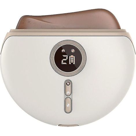 Neues elektrisches Gua Sha Massagegerät mit Wärme und Vibration für Hals und Gesicht, rotes Infrarot-Lifting, Anti-Falten, Gesichtspflege, Massagegeräte, versandkostenfrei (rot) (1/4)
