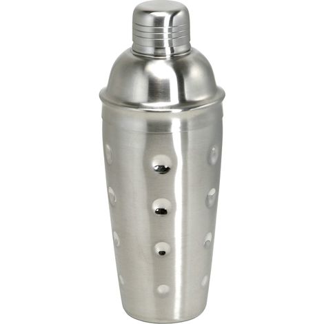 Cocktail shaker 3tlg. - Edelstahl mit Sieb - 700 ml.