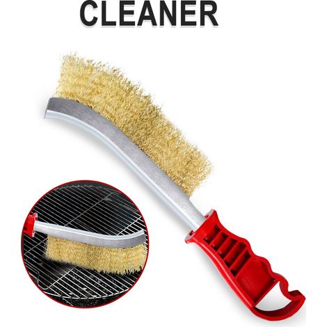 Brosse de nettoyage pour barbecue, outil en fil d'acier avec poignée ergonomique, accessoires pour barbecue-AquaForge (1/4)