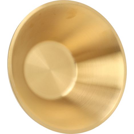 Bol en acier inoxydable doré double couche, décoratif et raffiné, 16 cm pour salade, cuisine, mélanger, cuisiner, pâtisser, préparer (1/5)
