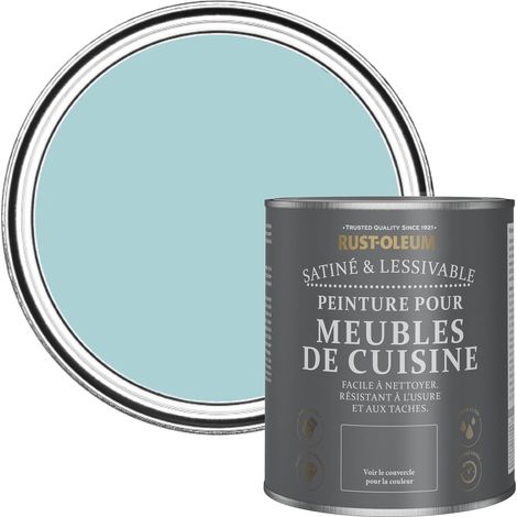 Peinture Bleue pour Meubles de Cuisine, Finition Satinée - Cyclades 750ml (1/5)
