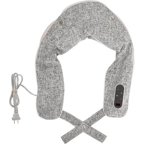 Coussin chauffant électrique 220V prise CN pour soulager douleurs cervicales, épaules et dos - coussin de massage thermique (1/5)