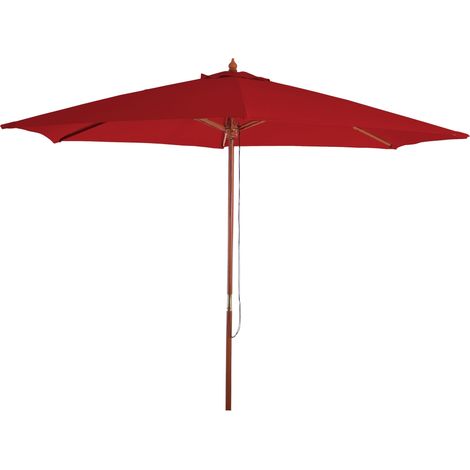 [NON UTILIZZATO] Ombrellone giardino spiaggia N81 Florida ø 300cm poliestere bordeaux