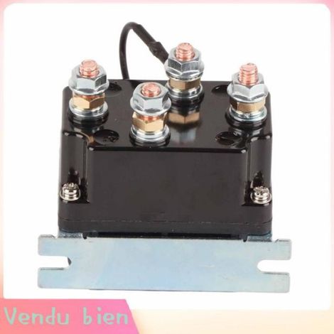 Contacteur de relais de treuil de treuil ATV 12V, solénode de treuil, contacteur 12V 250A pour AUT UTV SUV avec treuils de 3000 à (1/4)