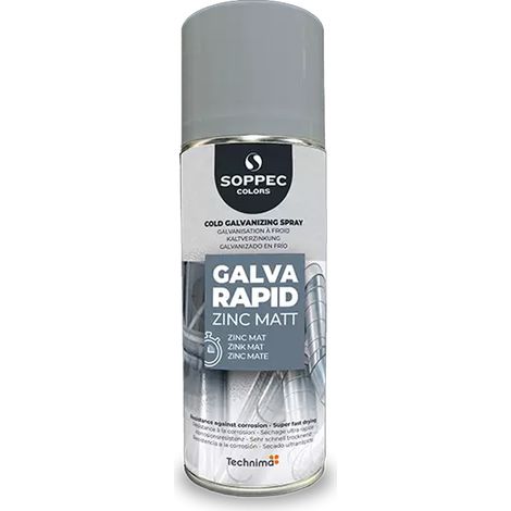 Bombe peinture galva zinc rapid mat - 400ml
