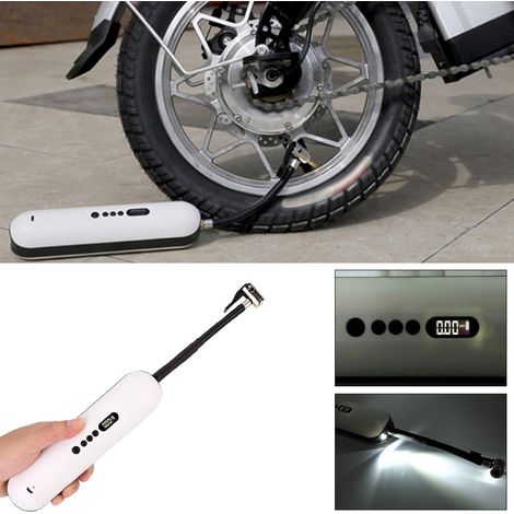 12V tragbarer Auto-Luftkompressor, elektrischer Reifenfüller mit USB-Ladefunktion, Mini-Smart-Luftpumpe, automatisches Aufblasgerät für Autos und Motorräder. (1/5)
