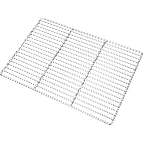 Grille de barbecue Argenté 50 x 35 cm Acier inoxydable