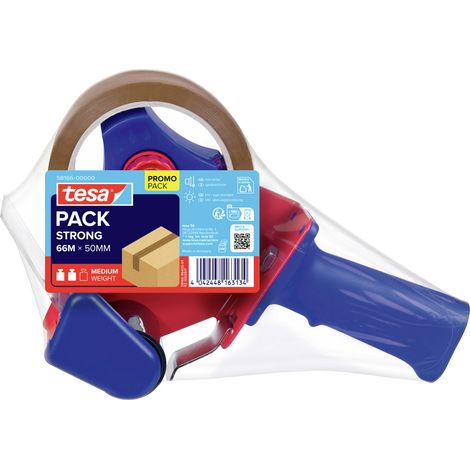 tesa 58166-00000-00 Dérouleur de ruban adhésif tesapack® marron (L x l) 66 m x 50 mm 1 pc(s)