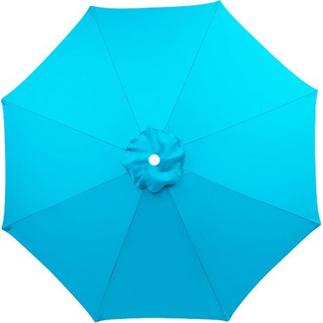 Housse de rechange pour parasol, 8 baleines, 3 m, imperméable, anti-UV, tissu de rechange, Lac bleu (1/5)