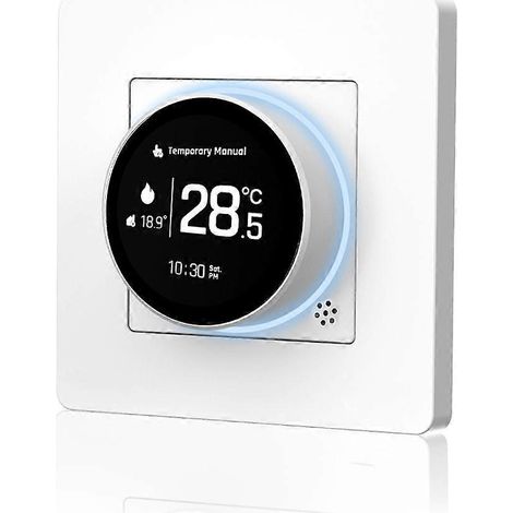 TuyaZigBee Smart-Thermostat mit Drehknopf, Star Ring Serie, Temperaturregler für elektrische Warmwasserbereiter, kompatibel mit Alexa und Google (Weiß). (1/5)