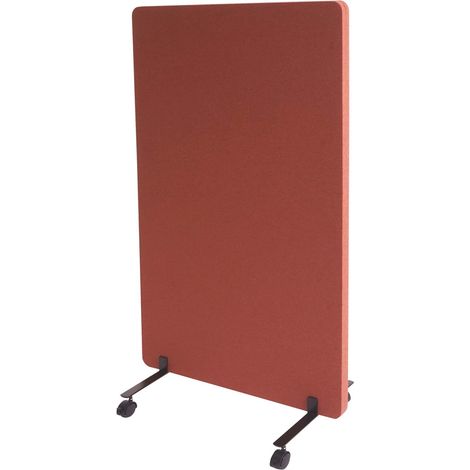 Cloison acoustique à double paroi paravent de bureau séparateur de pièce panneau d'affichage tissu marron 127x80 cm 040006425