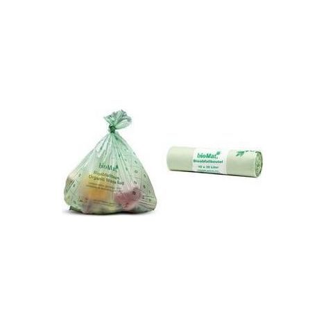 Sacchetto papstar biomat compostabile 30 litri confezione 10